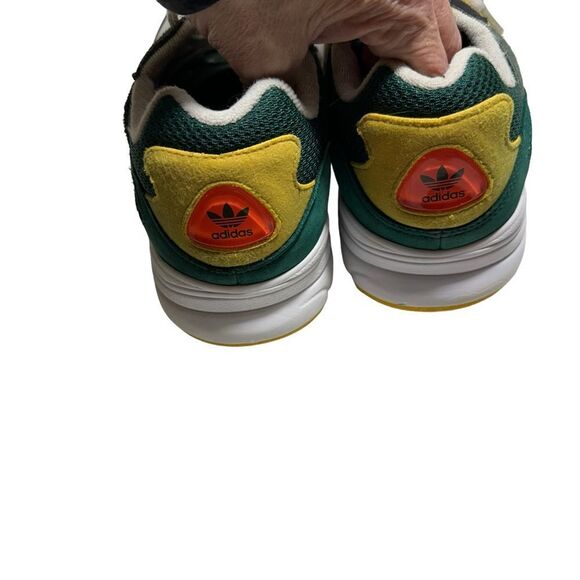 ADIDAS Yung-96 Grey One Bold Gold DB2605 Men's Shoes Sneakers Size 8 - Picture 11 of 13